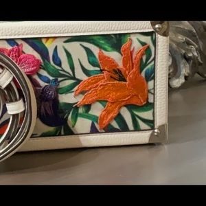 CRUISE Time.  Sam Edelman Clutch / Shoulder Bag, NWOT, leather, embroidered